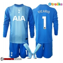 Otroške Nogometnih dresov Tottenham Hotspur Guglielmo Vicario #1 Vratar Gostujoči 2025-26 Dolgi rokavi (+ hlače)